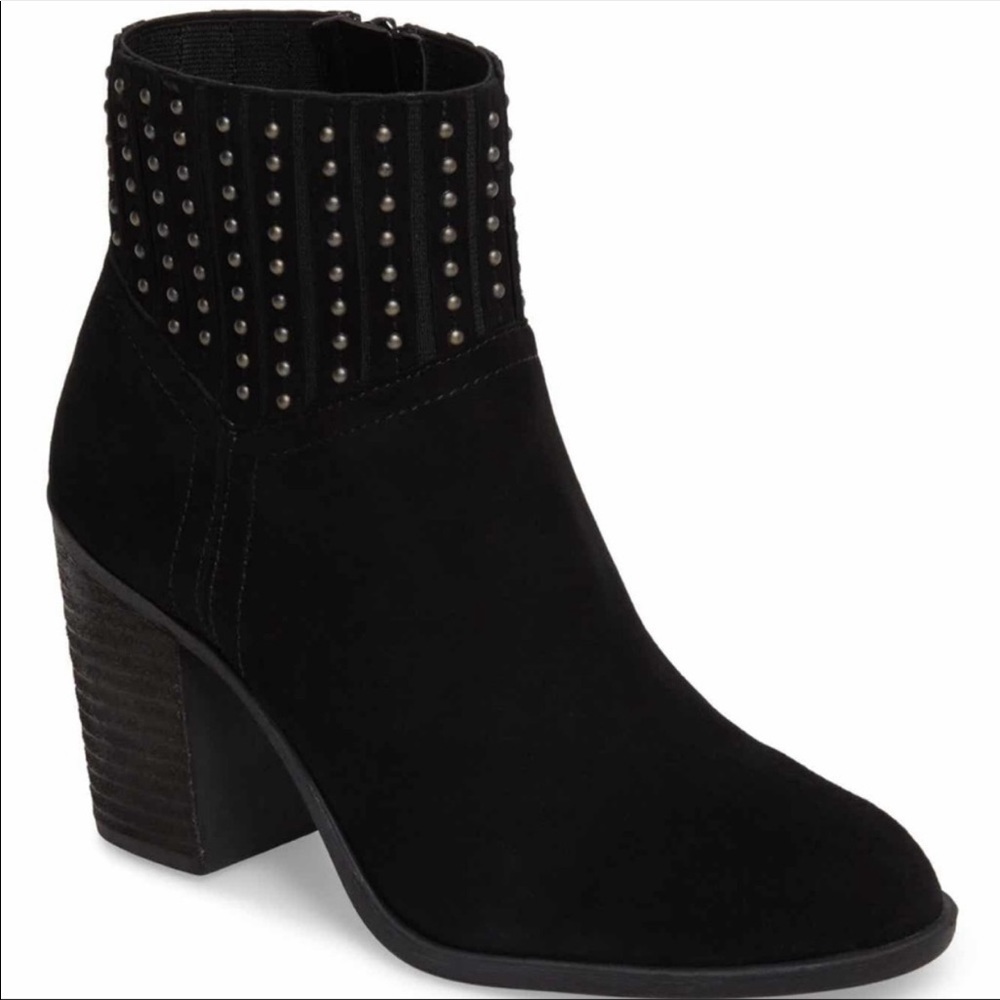 Lucky Brand Salome Black Embellished Ankle Bootie